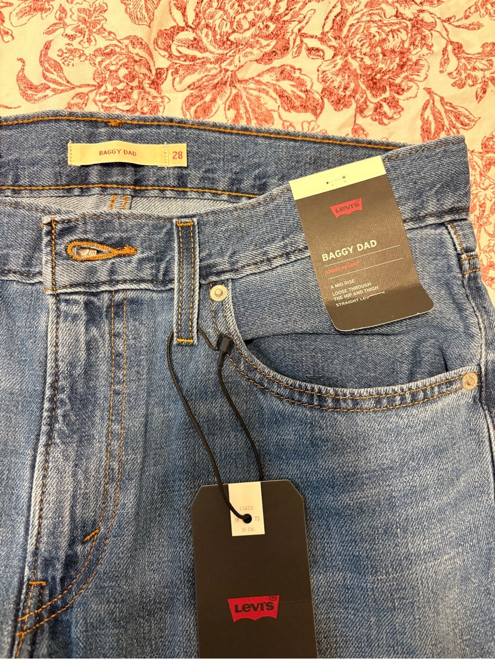 Levi's Baggy Dad Jeans in Light Blue